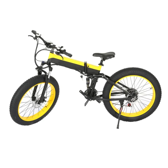 Bici elettrica pieghevole da 26 pollici City Bike elettrica Mountain bike con freno a disco senza spazzole da 500 W